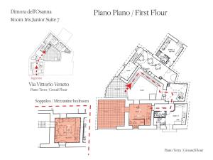 A planta de Dimora Dell'Osanna