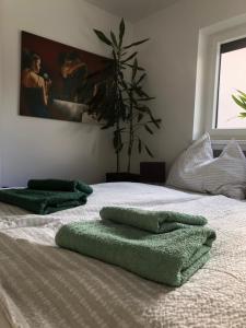 Postel nebo postele na pokoji v ubytování myurlaub(.)at