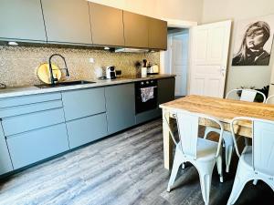 Köök või kööginurk majutusasutuses Blaue Butze