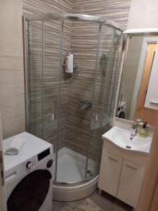 Ένα μπάνιο στο Apartman RedBrick