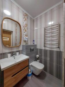 Koupelna v ubytování Graff Hotel