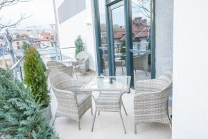 Balkón nebo terasa v ubytování Hotel Meliss