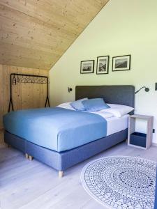 Postel nebo postele na pokoji v ubytování Bergliebe Rabenstein