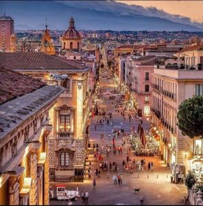 A general view of Catania or a view of the city taken from Az apartmant