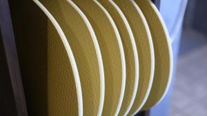a close up of a stack of plates at Dormy Inn Aomori Natural Hot Spring in Aomori