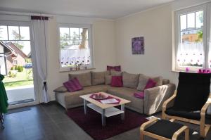 Posezení v ubytování Ferienhaus Müritzperle