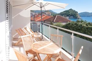 Balkon atau teras di Apartments LILA AUREA