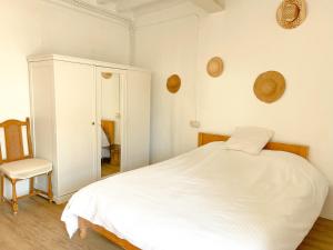 Katil atau katil-katil dalam bilik di Apartamento Can Mannana