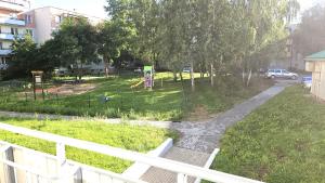 a view of a park with a playground at Pięćdziesiątka in Płock