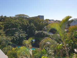 a view of a park with trees and buildings at Cube Hotel in Durban