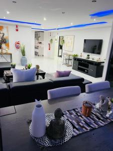 TV a/nebo společenská místnost v ubytování Chimas Guest House
