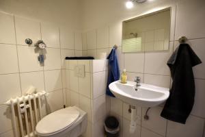 Ένα μπάνιο στο Ferienwohnung Osterfeld