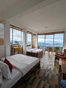 Postel nebo postele na pokoji v ubytování Nilowin Glenanore Guesthouse