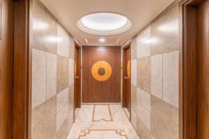 Koupelna v ubytování Hotel Sanmati