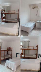 Ein Bett oder Betten in einem Zimmer der Unterkunft HOTEL E RESTAURANTE LIMA