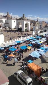 コパカバーナにあるHotel Amor de Diosの青白傘市場の見晴らし
