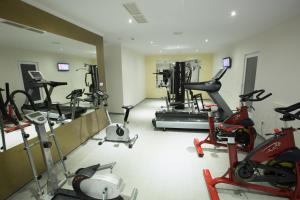 Fitness centrum a/nebo fitness zařízení v ubytování Hotel Meliss
