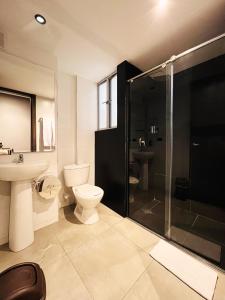 Koupelna v ubytování HOTEL HTL