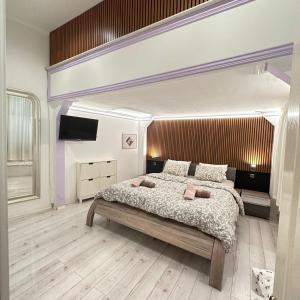 Posteľ alebo postele v izbe v ubytovaní Budapest City center perfect location