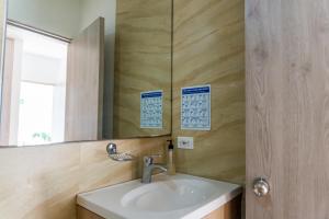 Koupelna v ubytování Hotel Zamay Plus