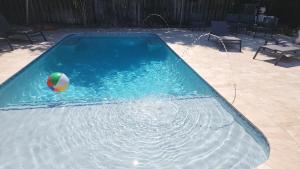 una piscina con una pelota en el agua en Lighthouse Guest Suites en Fort Lauderdale