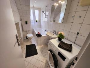 Um banheiro em ND Hotels & Apartment Düsseldorf