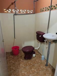 Phòng tắm tại yellow homestay