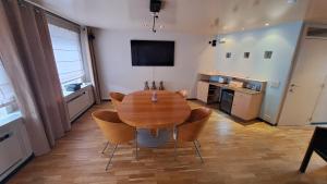 Kuchyň nebo kuchyňský kout v ubytování BeautyD GREY ROOM centrum Gullegem