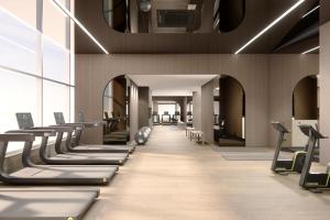 The fitness centre and/or fitness facilities at Hotel Interburgo Exco