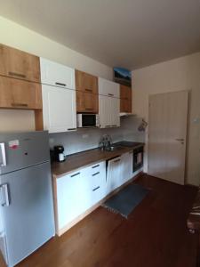 Kuchyň nebo kuchyňský kout v ubytování Apartmán Šumavský Buk 14 Brčálník