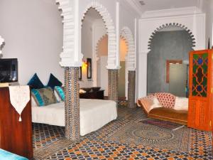 TV a/nebo společenská místnost v ubytování Hotel Blanco Riad
