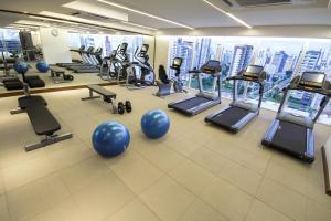 Fitness centrum a/nebo fitness zařízení v ubytování Bugan Recife Boa Viagem Hotel - by Atlantica