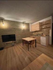 Kuchyň nebo kuchyňský kout v ubytování Mavrovo Apartment