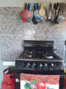 Η κουζίνα ή μικρή κουζίνα στο Mango walk homestay