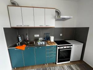 A cozinha ou kitchenette de Sova apartman