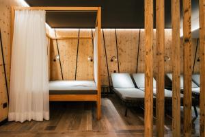 Postel nebo postele na pokoji v ubytování Ferienresidenz Raich - Appartements mit Sky Wellness und Garten