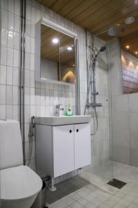 Ένα μπάνιο στο Big apartment, near Santaclaus Village