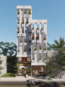 a rendering of the front of a building at GOODTECH LUXURY Hotel & Apartment in Da Nang
