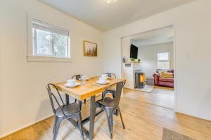 a dining room with a table and chairs at Cloudcroft Vacation Rental about 1 Mi to Downtown! in Cloudcroft