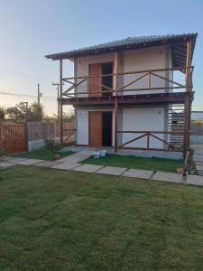 Bygningen som feriehuset ligger i