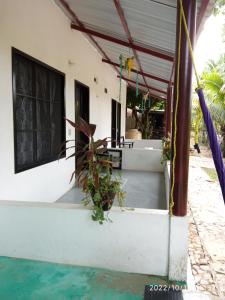 a house with a swimming pool next to a building at CABAÑAS el PORVENIR in Palenque