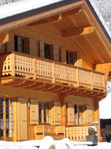 Un balcón o terraza en Chalet Courage