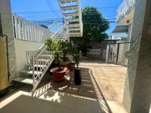 Balkón nebo terasa v ubytování Huyền Anh Motel Cam Ranh