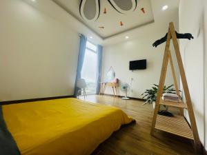 Postel nebo postele na pokoji v ubytování Duy Thanh hotel