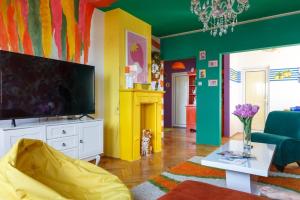 TV a/nebo společenská místnost v ubytování Apartment Amore Mio