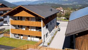 an image of a house with a roof at Obergasserhof Apt Waldruhe in Riscone