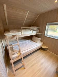 a room with bunk beds in a tiny house at Tamino in Brasilien