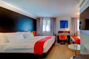 Postel nebo postele na pokoji v ubytování Design Hotel f6 + 37 fotografií