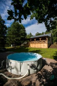 Bazén v ubytování Dom Wakacyjny - Las i rzeka nebo v jeho okolí