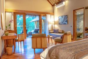 Postel nebo postele na pokoji v ubytování Fivelements Retreat Bali